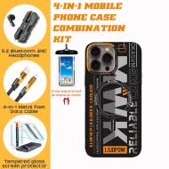 iPhone 12-16 Essentials Pack: Protective Case, Audio Gear & Charger