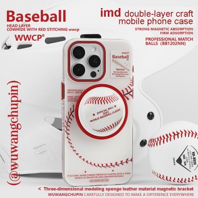 Baseball Phone Case Starter Kit: Shockproof Case + 3 Universal Accessories & Sport Watch