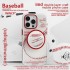 Baseball iPhone Case Bundle: Magnetic Case, BT Earbuds & Fast Charging Cable Baseball iPhone Case Bundle: Magnetic Case, BT Earbuds & Fast Charging Cable