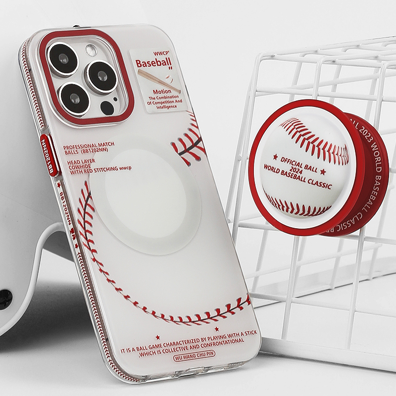 Baseball iPhone Case Bundle: Magnetic Case, BT Earbuds & Fast Charging Cable Baseball iPhone Case Bundle: Magnetic Case, BT Earbuds & Fast Charging Cable