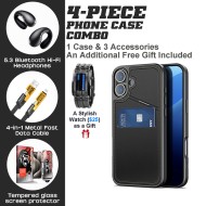 Executive Pro Phone Case – Shockproof Leather with Horizontal Stand & Card Holder