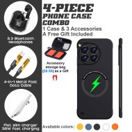 OnePlus 10 Pro/11/12/13 Series 4-Piece Combo with Slim Protective Case