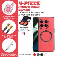 OnePlus 10 Pro/11/12/13 Series 4-Piece Combo with Camo Wallet Case