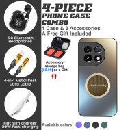 OnePlus 10 Pro/11/12 Series 4-Piece Combo with Stylish PC & TPU Case