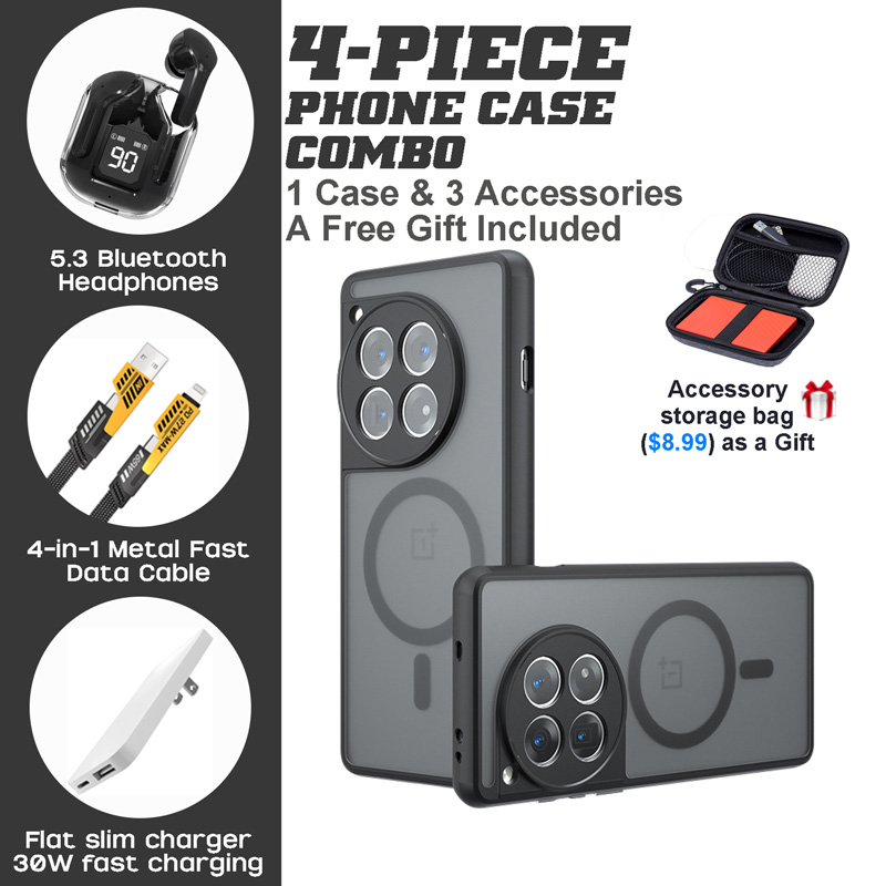 OnePlus 12/13/ACE 3/ACE 2V Series 4-Piece Combo with MagSafe Compatibility OnePlus 12/13/ACE 3/ACE 2V Series 4-Piece Combo with MagSafe Compatibility
