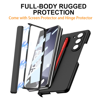 Samsung Galaxy Z Fold5 Stylus Case Combo with Hi-Fi Earbuds & Fast Charger